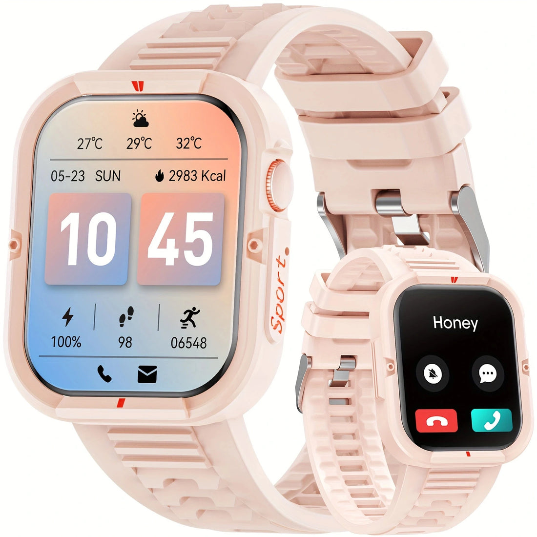 Karchilor 2024 Men'S Smartwatch Bluetooth Call Women'S 1.85 High-Definition Screen Sports Watch Suitable For Android Ios