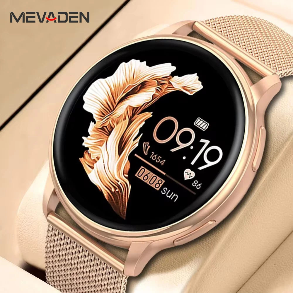 MEVADEN Bluetooth Call Smart Watch – Custom Dial, Fitness Tracker, Heart Rate Monitor for Men & Women (Compatible with Android & iOS)