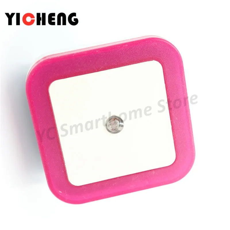 Intelligent LED Induction Night Lamp – Modern Square Ring Design for Home Décor and Ambient Lighting