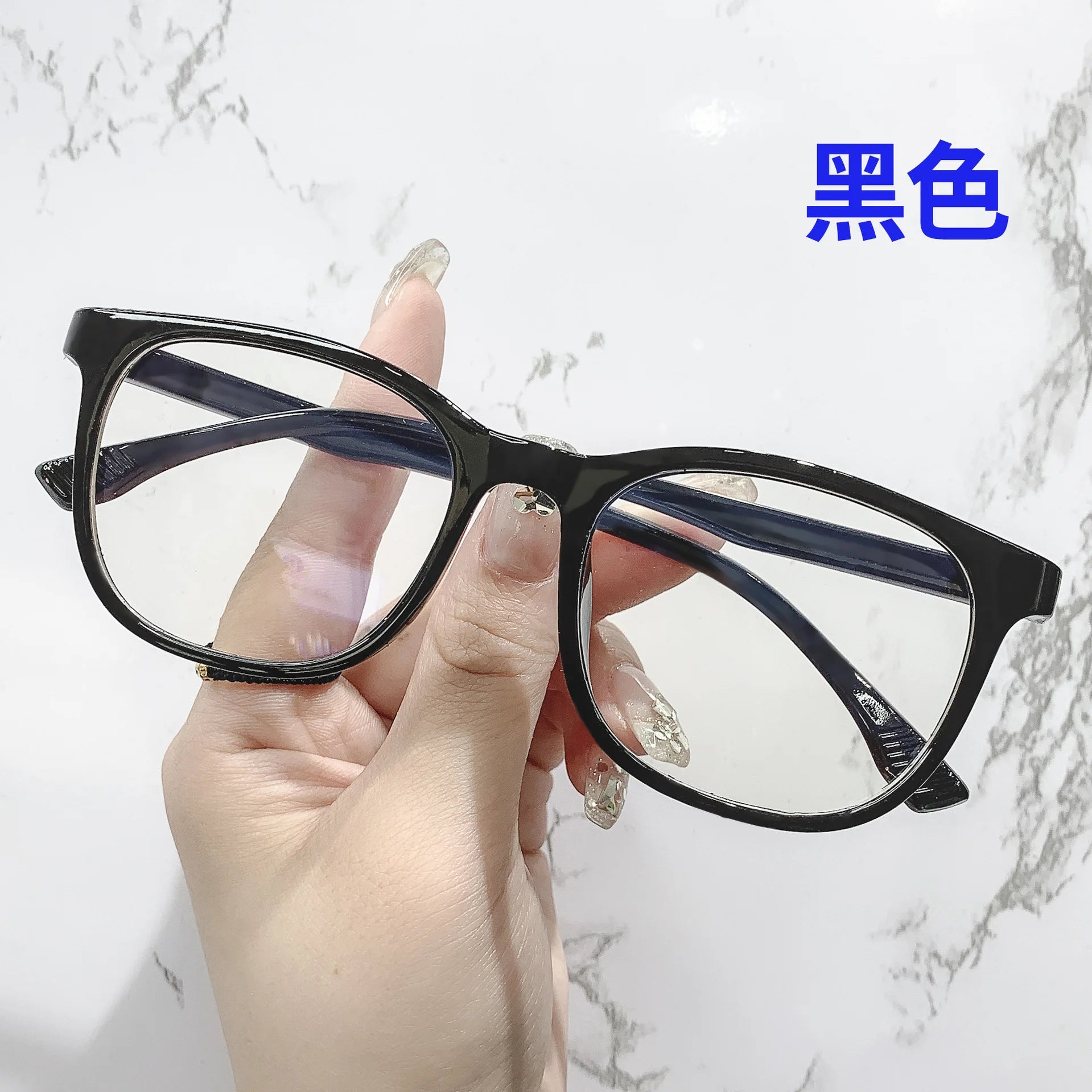 Transparent Computer Glasses – Anti-Blue Light Eyewear for Women and Men, Square and Round Frame Options