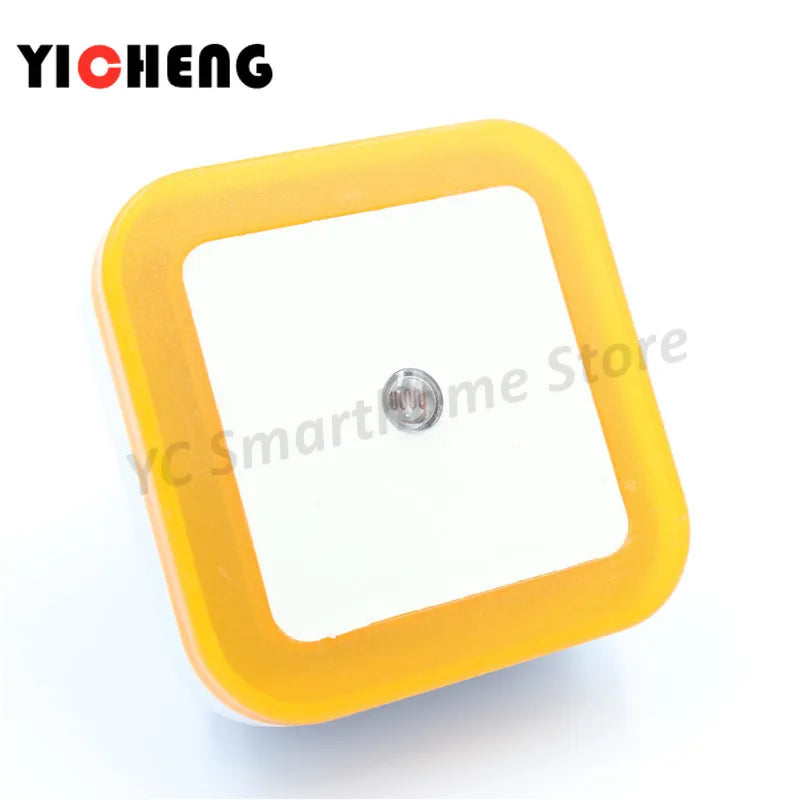 Intelligent LED Induction Night Lamp – Modern Square Ring Design for Home Décor and Ambient Lighting