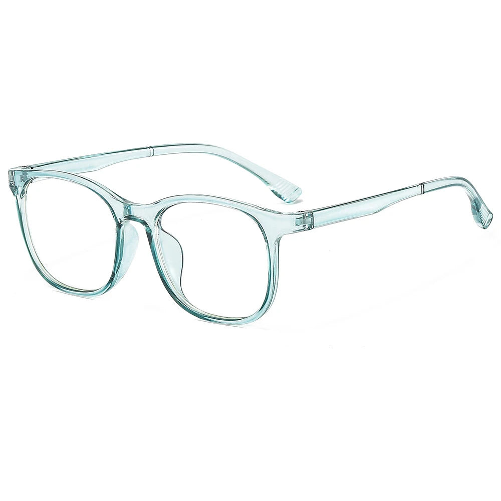 Transparent Computer Glasses – Anti-Blue Light Eyewear for Women and Men, Square and Round Frame Options