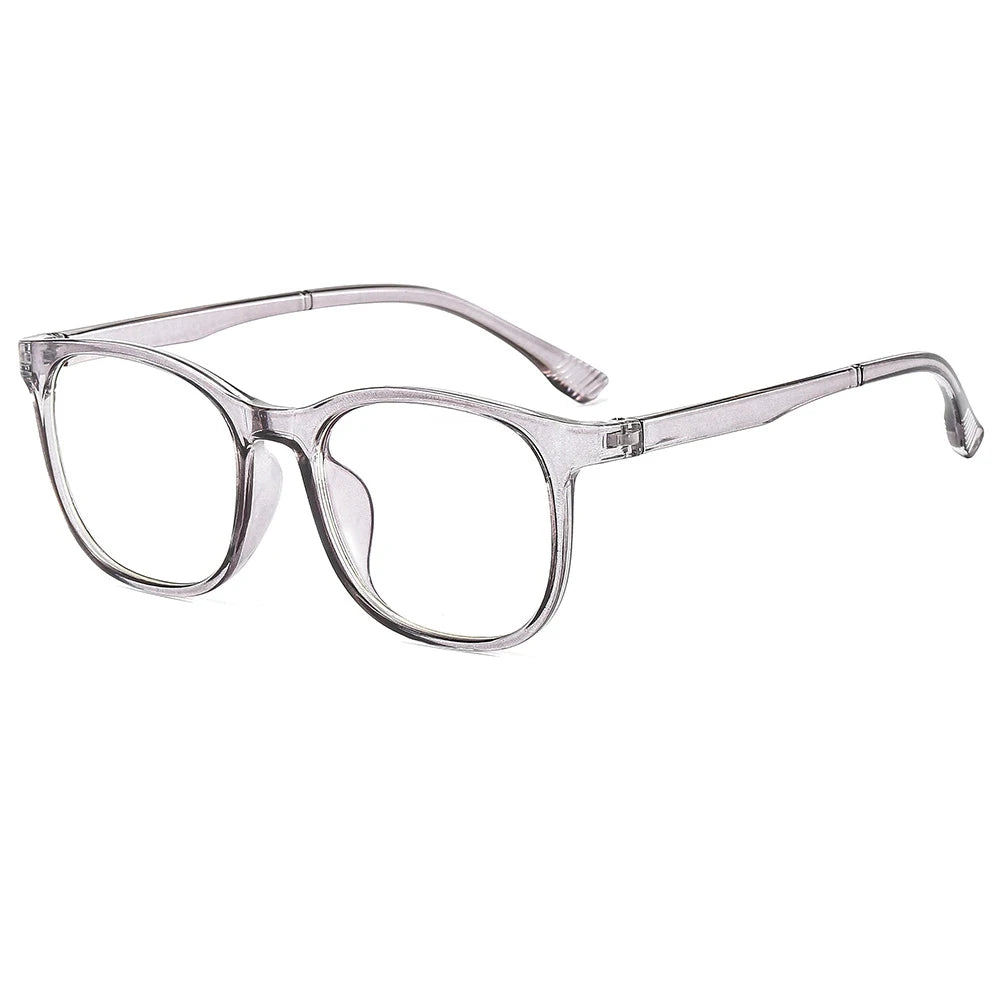 Transparent Computer Glasses – Anti-Blue Light Eyewear for Women and Men, Square and Round Frame Options