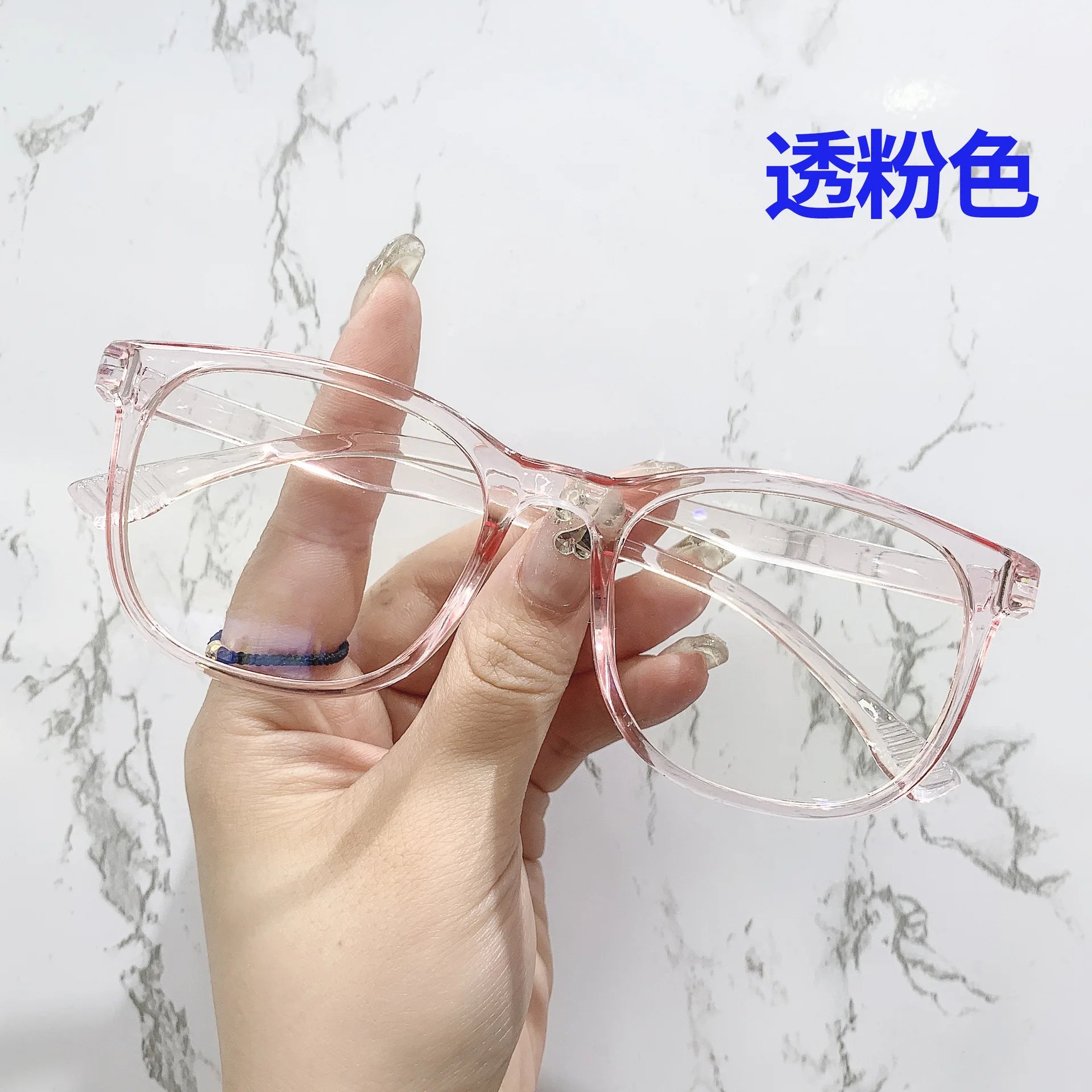 Transparent Computer Glasses – Anti-Blue Light Eyewear for Women and Men, Square and Round Frame Options