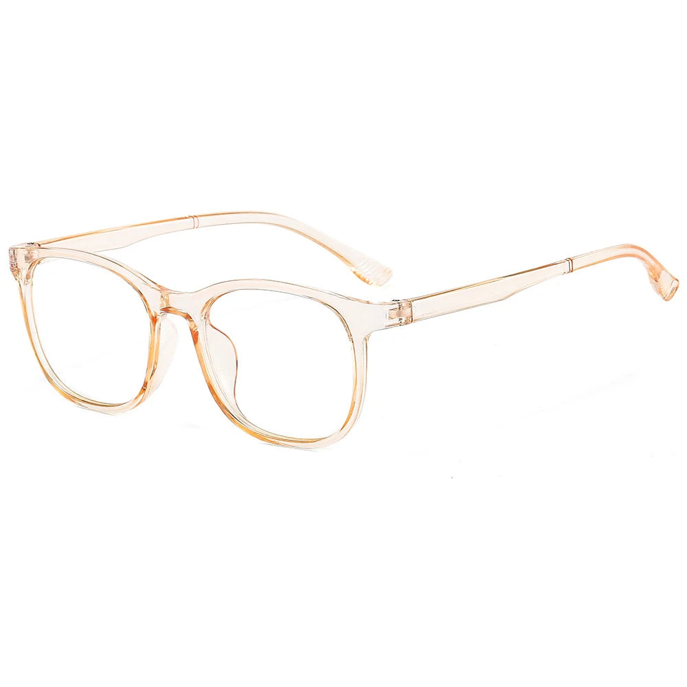 Transparent Computer Glasses – Anti-Blue Light Eyewear for Women and Men, Square and Round Frame Options