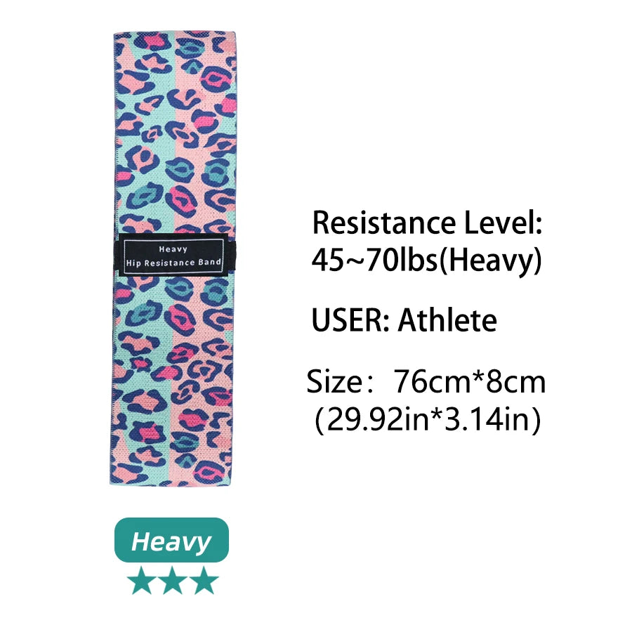 Fabric Resistance Hip & Booty Bands – Elastic Glute, Thigh, and Squat Workout Loops for Home Fitness, Yoga & Gym Training