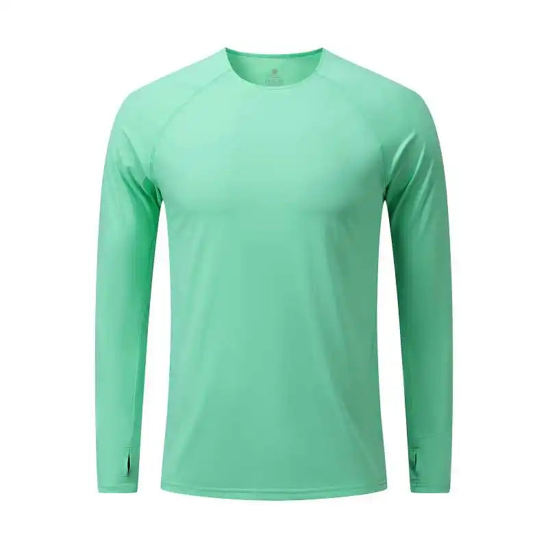 Men's Sun Shirts UPF 50+ UV Protection Long Sleeve Rash Guard Fishing Outdoor Quick Dry Lightweight