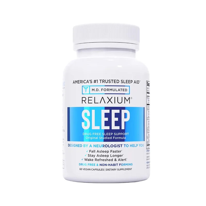Melatonin, Ashwagandha Extract, Adult Sleep Aid, Non-Habit Forming, Helps Reduce Dreaming, Sleep Soundly, 60 Veggie Capsules
