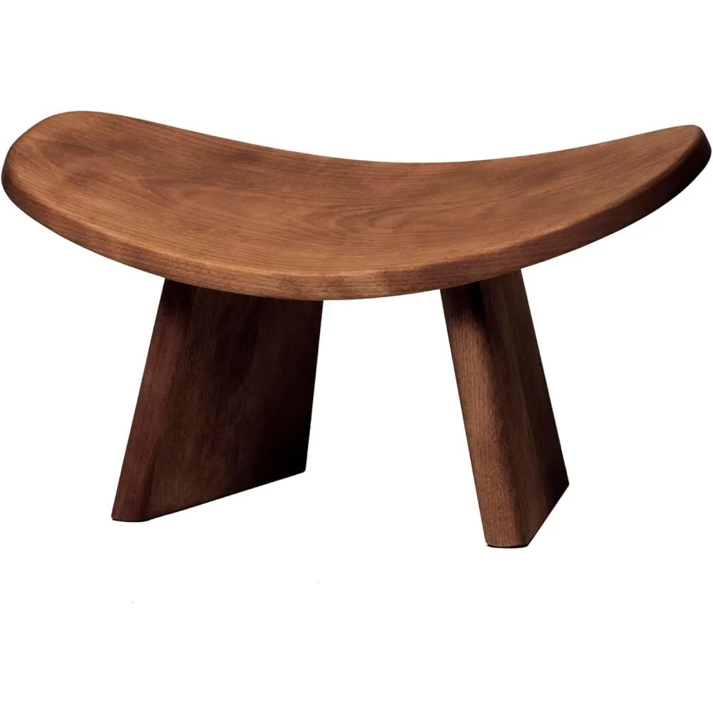 Meditation Bench IKUKO Original, Portable Version with Bag, Locally Handmade Wooden Kneeling Ergonomic Seiza Seat, Prana