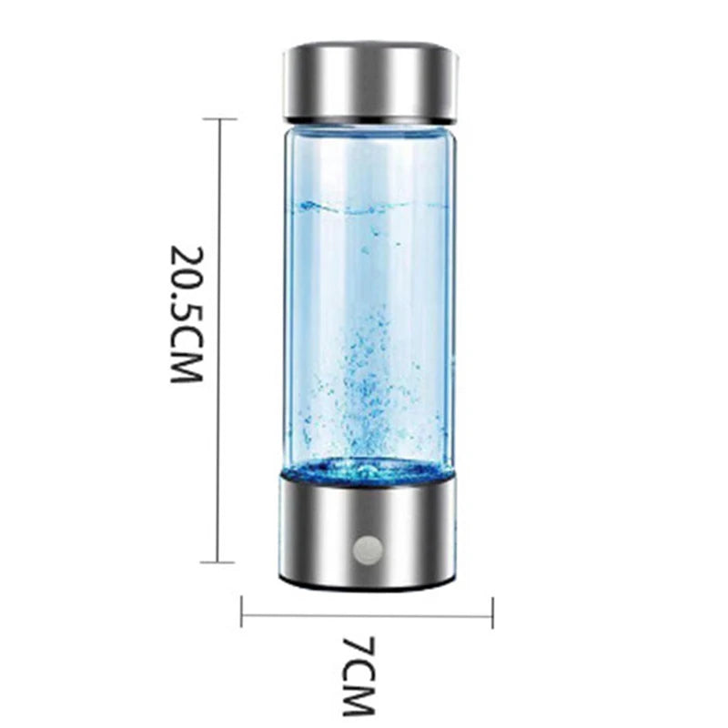 Hydrogen-Rich Water Cup – Portable Electric Hydrogen Water Generator Bottle with Titanium Filter for Health and Wellness (USB Powered)