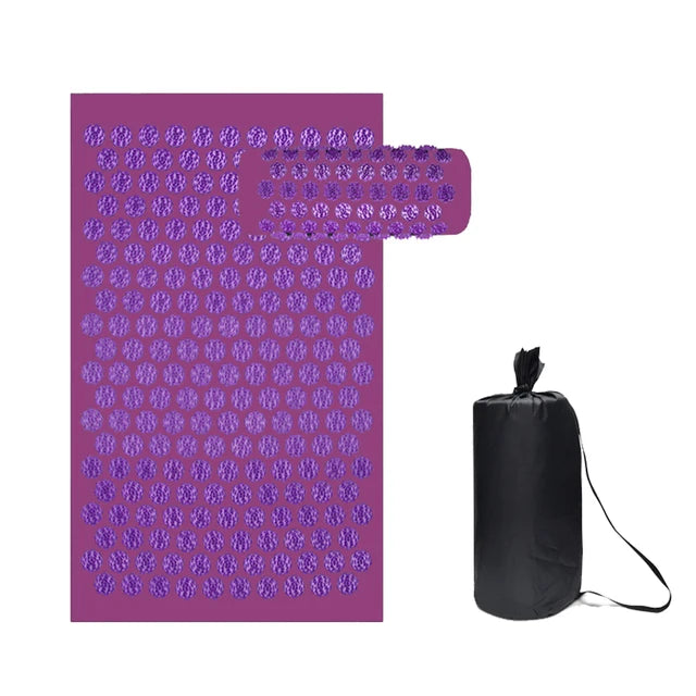 Acupressure Yoga Mat – Kuznetsov’s Applicator Cushion with Spikes, Sensi Massage Body Needles, and Foot Massager for Fitness & Relaxation