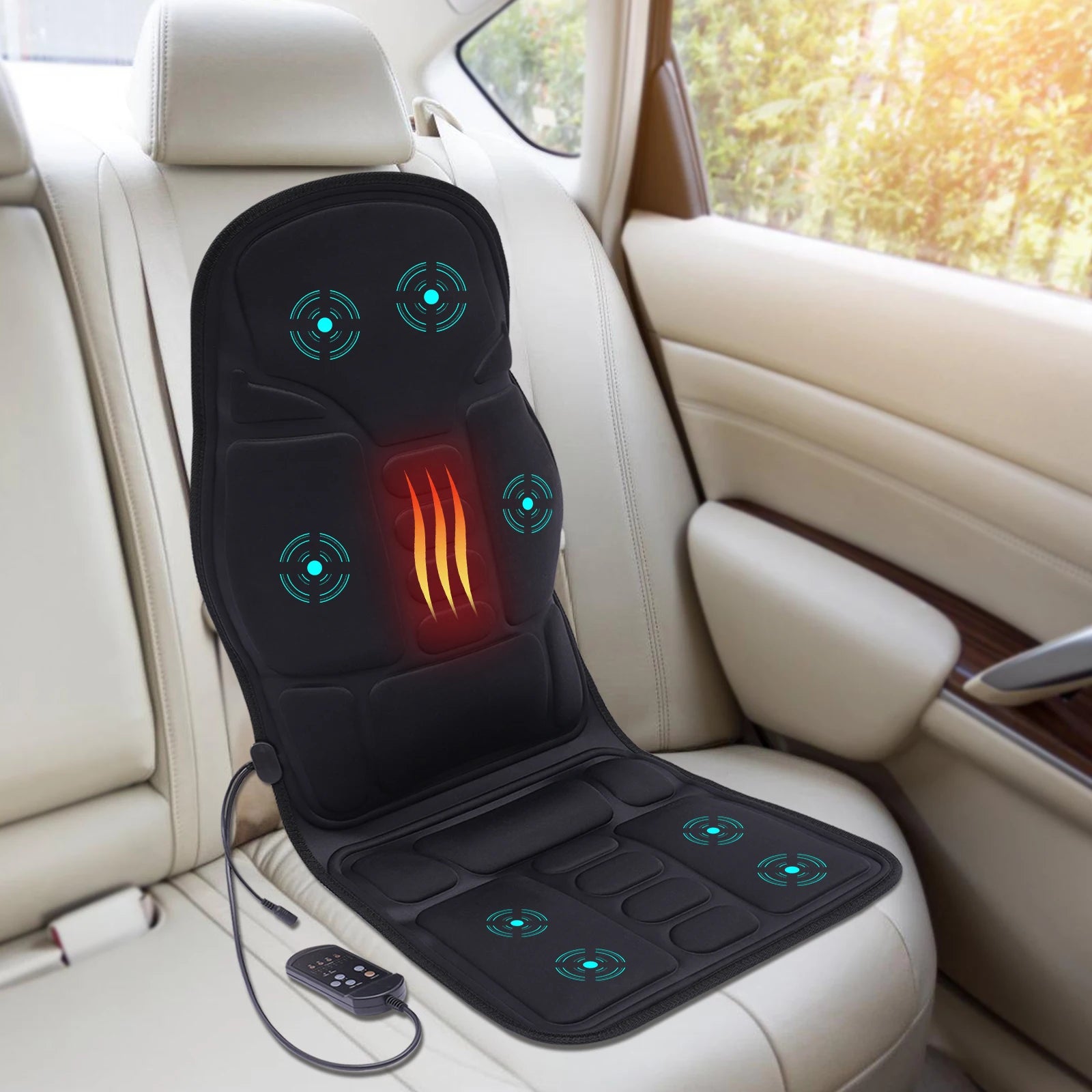 Back Massage Chair Pad Back Massager with Heat for Pain Relief Chair Massager for Full Body Massage,Massage Seat Cover