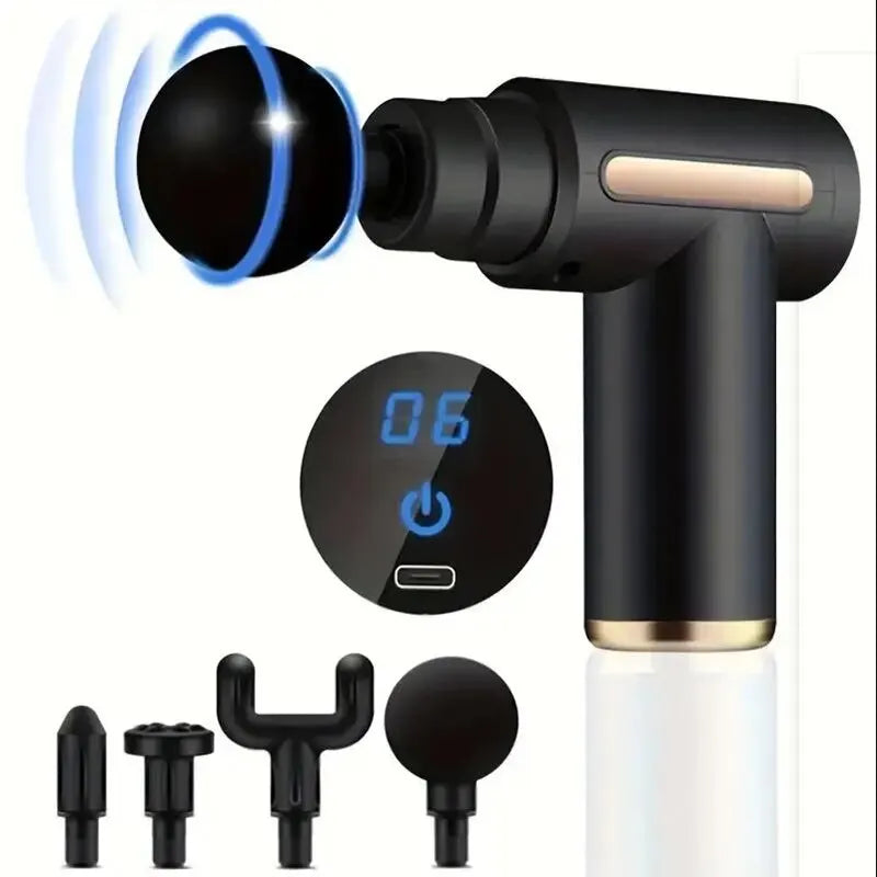 Mini Muscle Massage Gun – Portable Deep Tissue Percussion Massager for Body, Back, Neck, and Legs