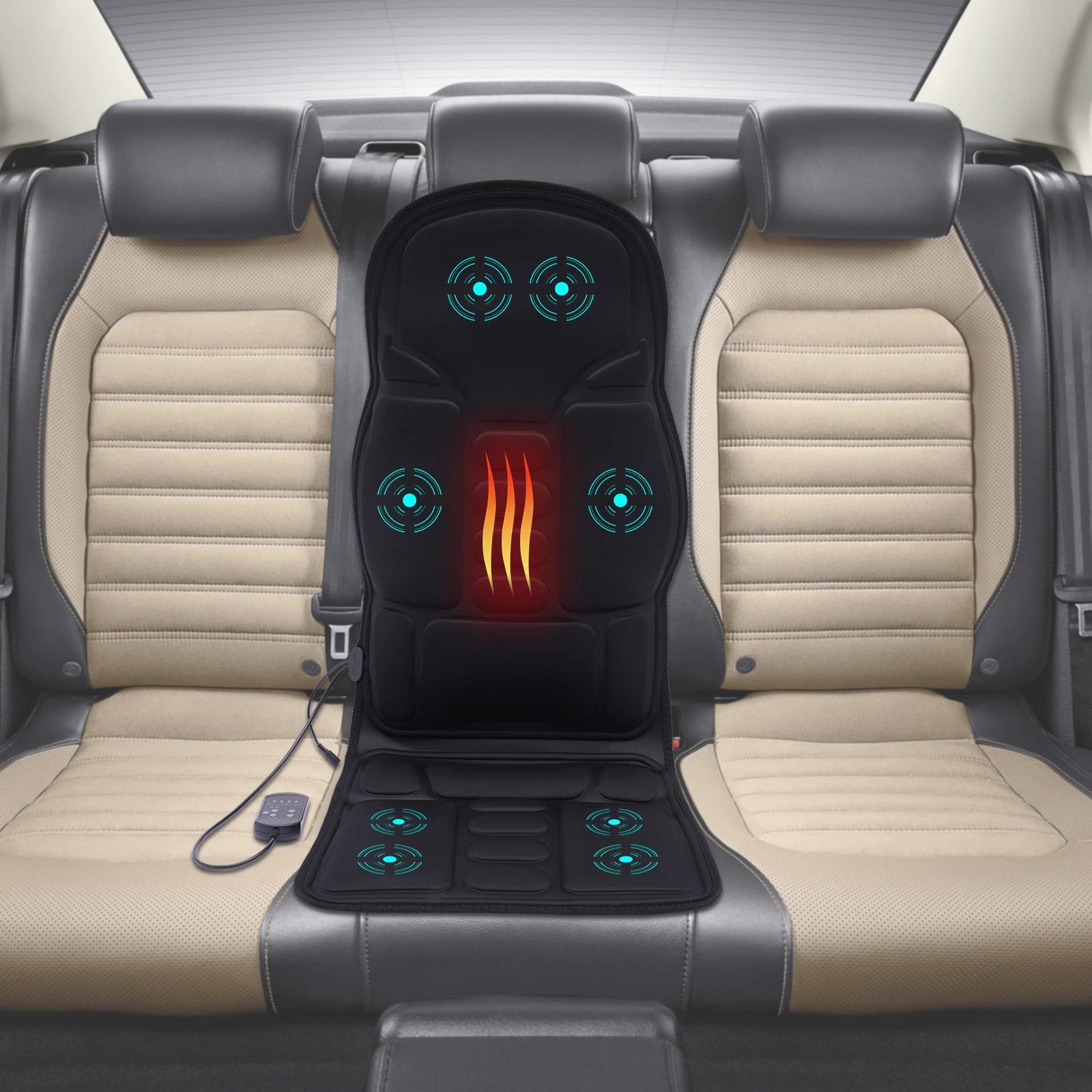 Back Massage Chair Pad Back Massager with Heat for Pain Relief Chair Massager for Full Body Massage,Massage Seat Cover