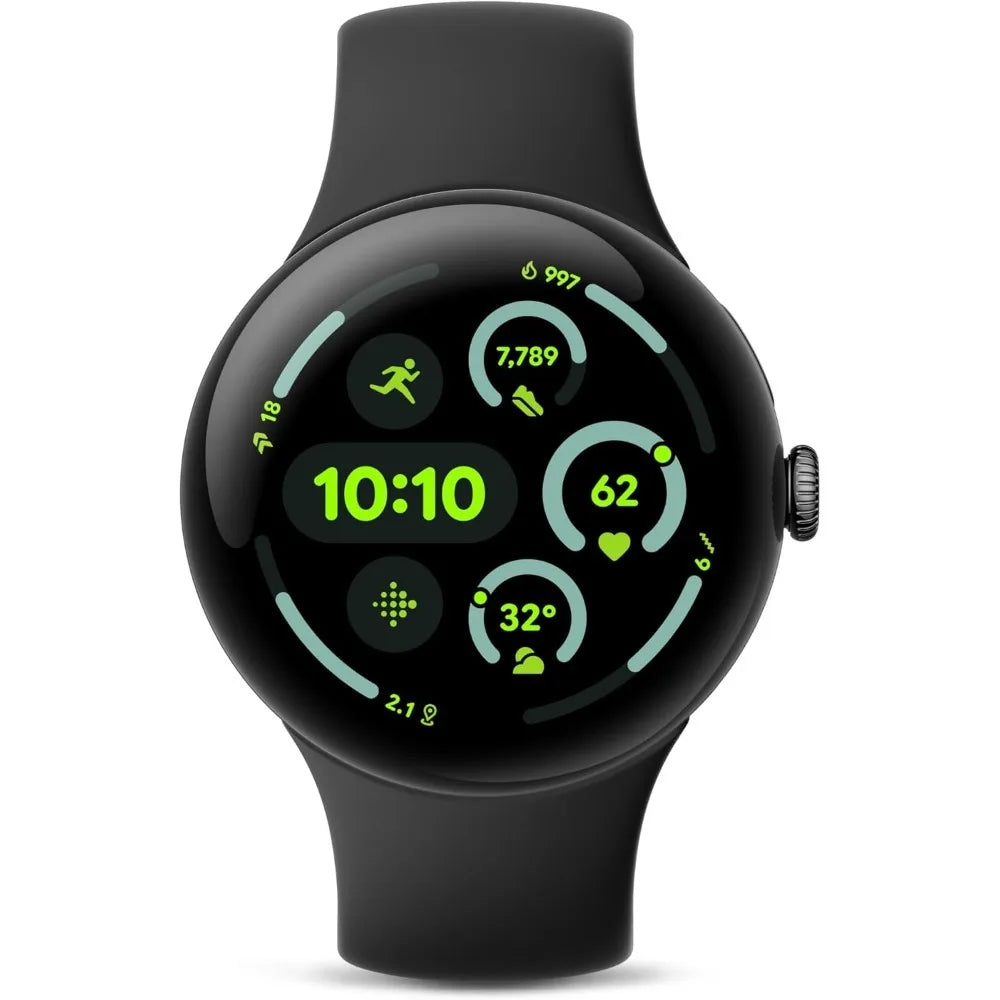 Pixel Watch Latest Model - Android Smartwatch, Heart Rate Tracking, Fitbit Advanced Running, 24-Hour Battery Wi-Fi