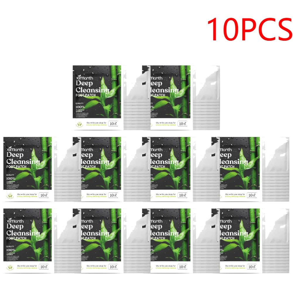 Natural Herbal Detox Foot Patches – 10-100PCS with Wormwood & Artemisia for Body Cleansing & Stress Relief