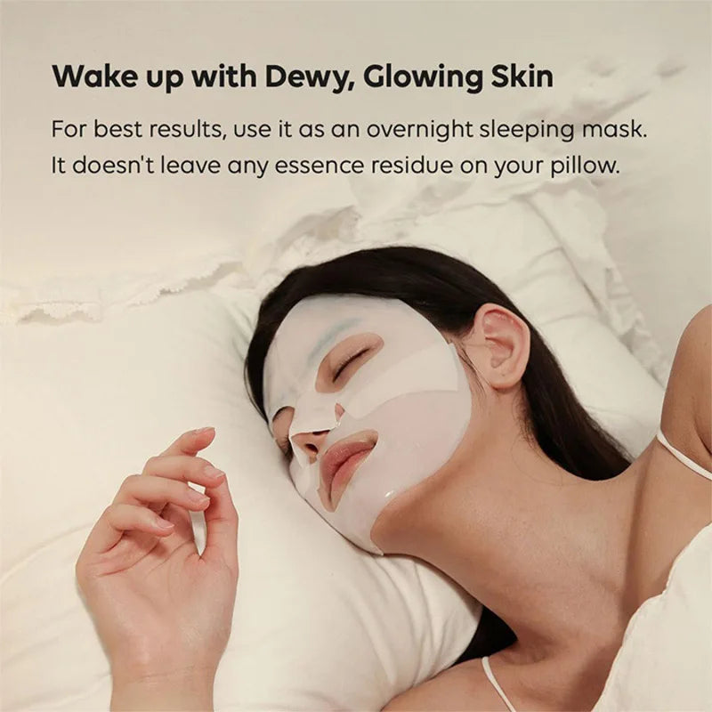 5/10/20PCS Bio Collagen Face Mask – Deep Hydrating, Pore Tightening, Brightening & Moisturizing Overnight Skin Care