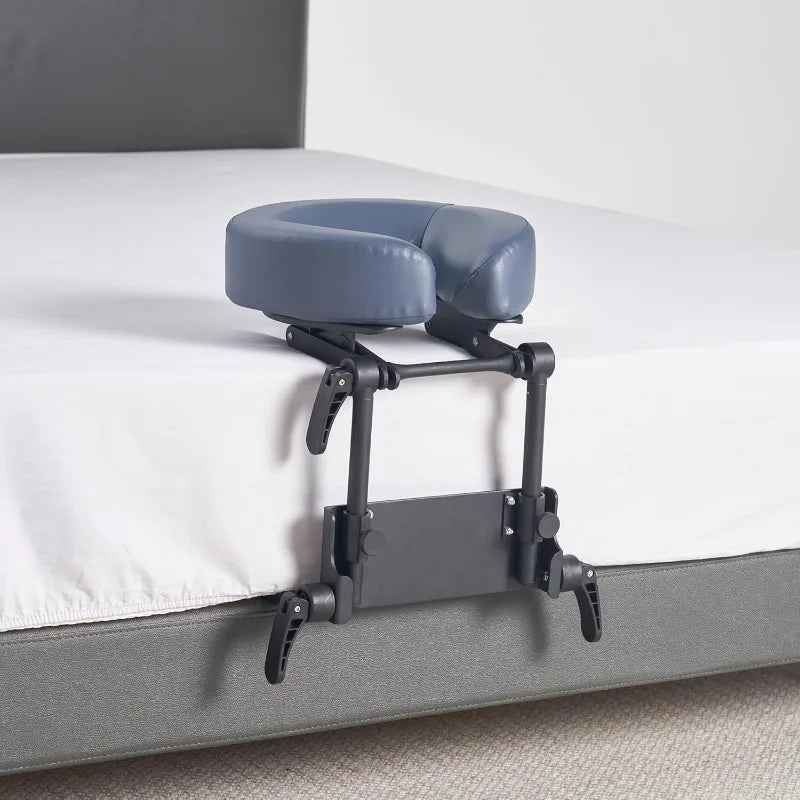 Master Massage Home Mattress Top Massage Kit Adjustable Headrest & Face Cushion Family Use Massage Equipment Black and Blue