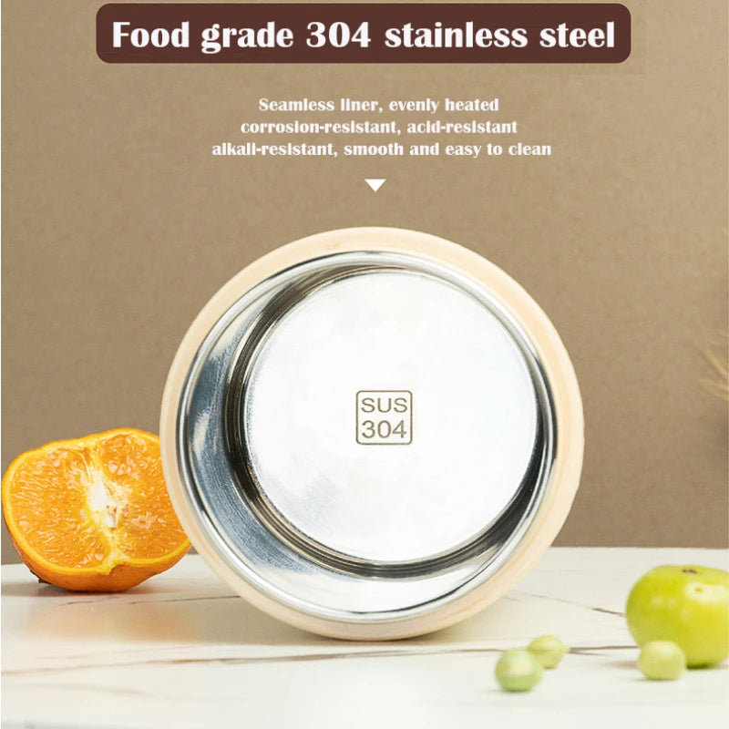 600ML USB Electric Heating Lunch Box – Portable Food Warmer with Stainless Steel Container for Picnic, Milk, and Drinks (5V, 12V, 24V)