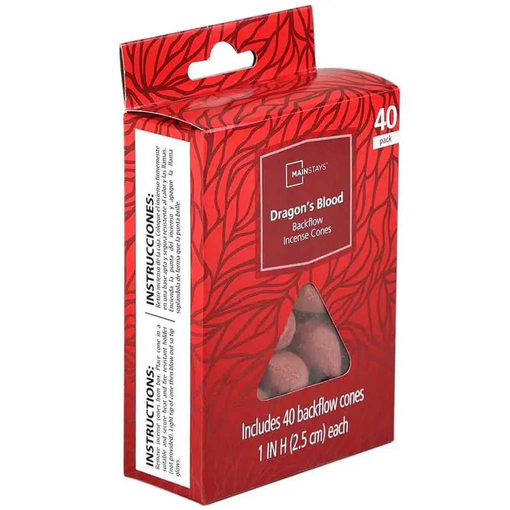8 Pack Backflow Incense Cones Dragon Blood Aromatherapy Relaxation Meditation 40 Cones Unique Smoke Effect Safe Indoor Use