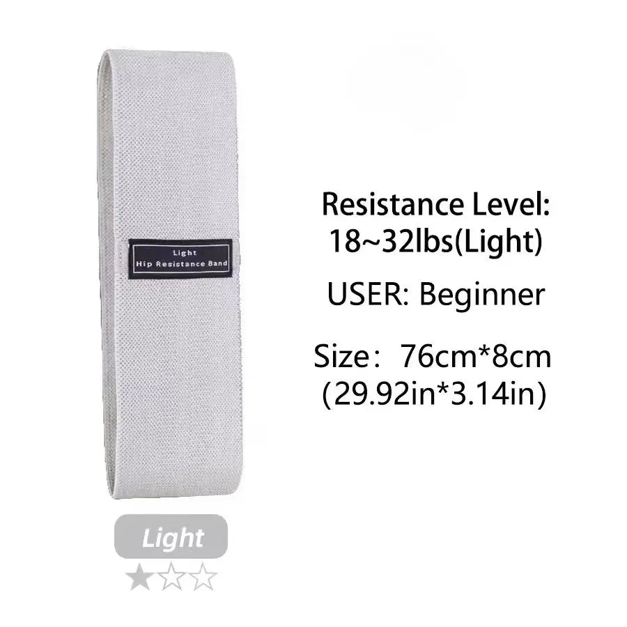 Fabric Resistance Hip & Booty Bands – Elastic Glute, Thigh, and Squat Workout Loops for Home Fitness, Yoga & Gym Training