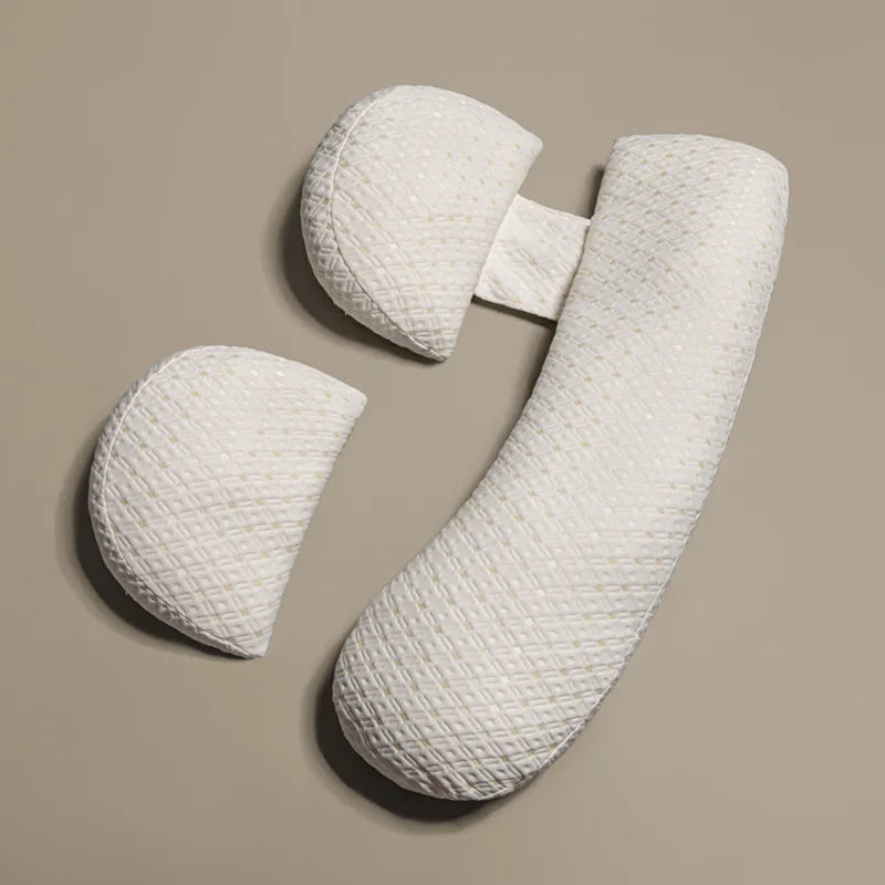 U-Shaped Soft Pregnancy Pillow – Full Lumbar and Side Sleep Support for Expecting Mothers