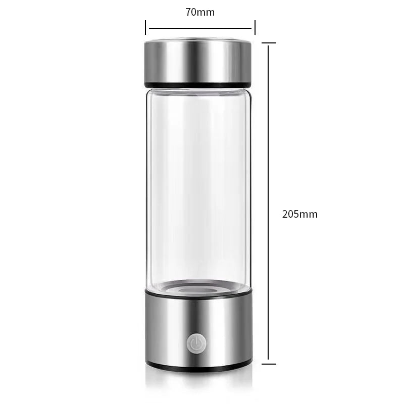 Hydrogen-Rich Water Cup – Portable Electric Hydrogen Water Generator Bottle with Titanium Filter for Health and Wellness (USB Powered)