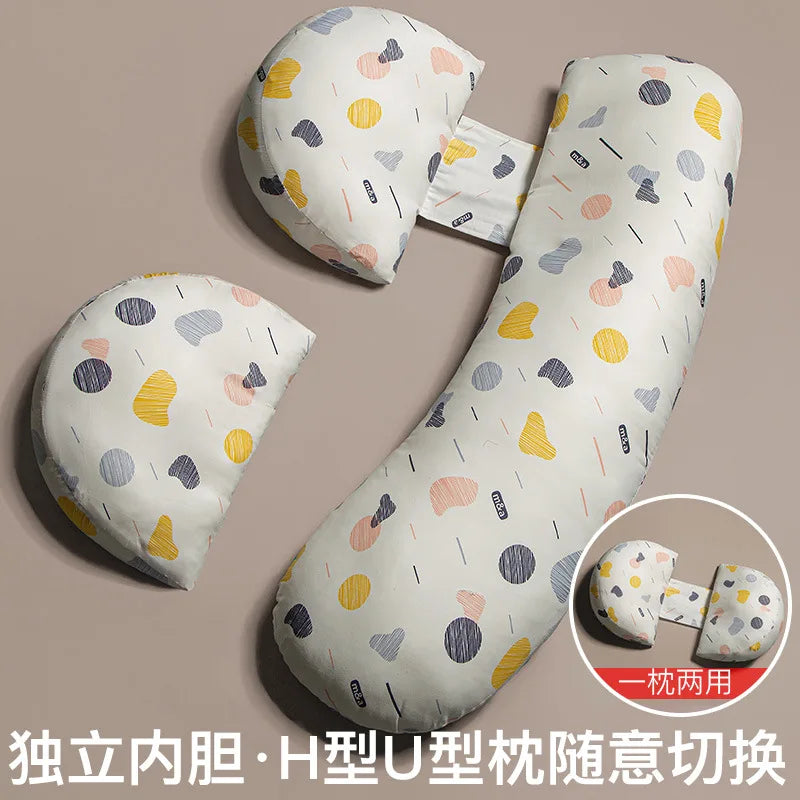 U-Shaped Soft Pregnancy Pillow – Full Lumbar and Side Sleep Support for Expecting Mothers