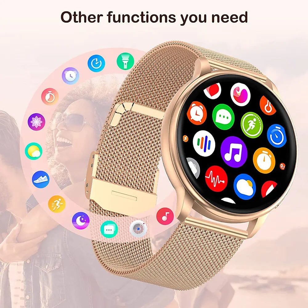 MEVADEN Bluetooth Call Smart Watch – Custom Dial, Fitness Tracker, Heart Rate Monitor for Men & Women (Compatible with Android & iOS)