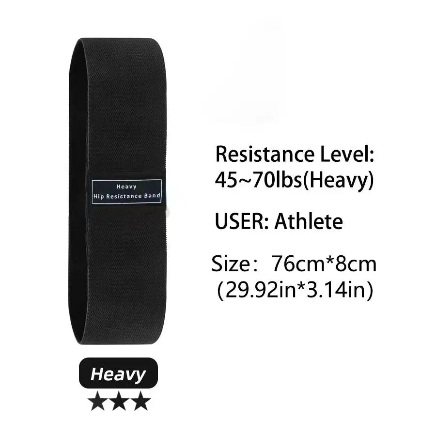 Fabric Resistance Hip & Booty Bands – Elastic Glute, Thigh, and Squat Workout Loops for Home Fitness, Yoga & Gym Training
