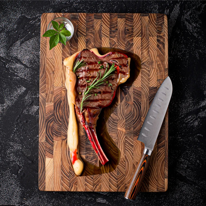 Premium Teak Wood Cutting Board – Large, Durable & Naturally Beautiful