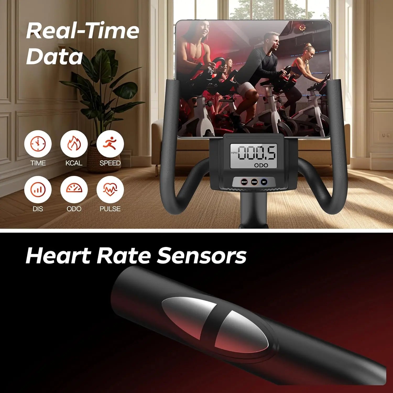 FITNESS Exercise Bike, Stationary Bike for Home, Indoor Cycling Exercise Equipment