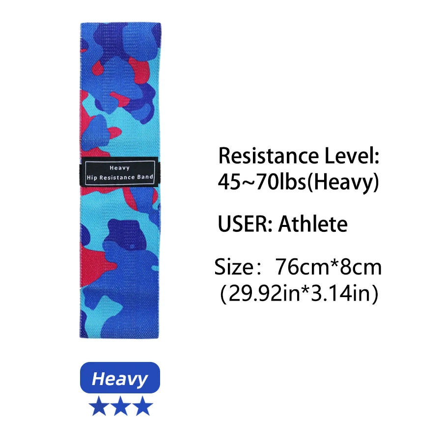Fabric Resistance Hip & Booty Bands – Elastic Glute, Thigh, and Squat Workout Loops for Home Fitness, Yoga & Gym Training