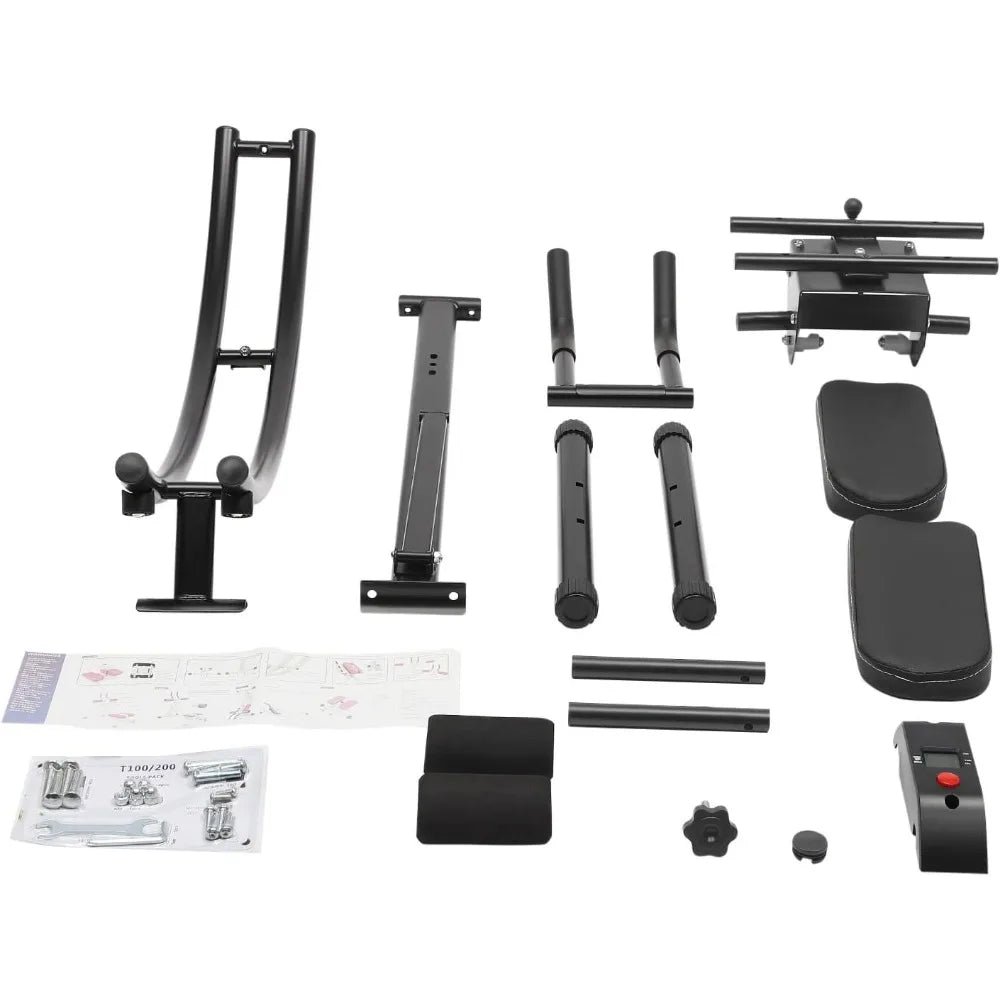 Ab Workout Equipment for Strength Training Waist Trainer Abdominal Cruncher for Home Gym Foldable with LED Monitor