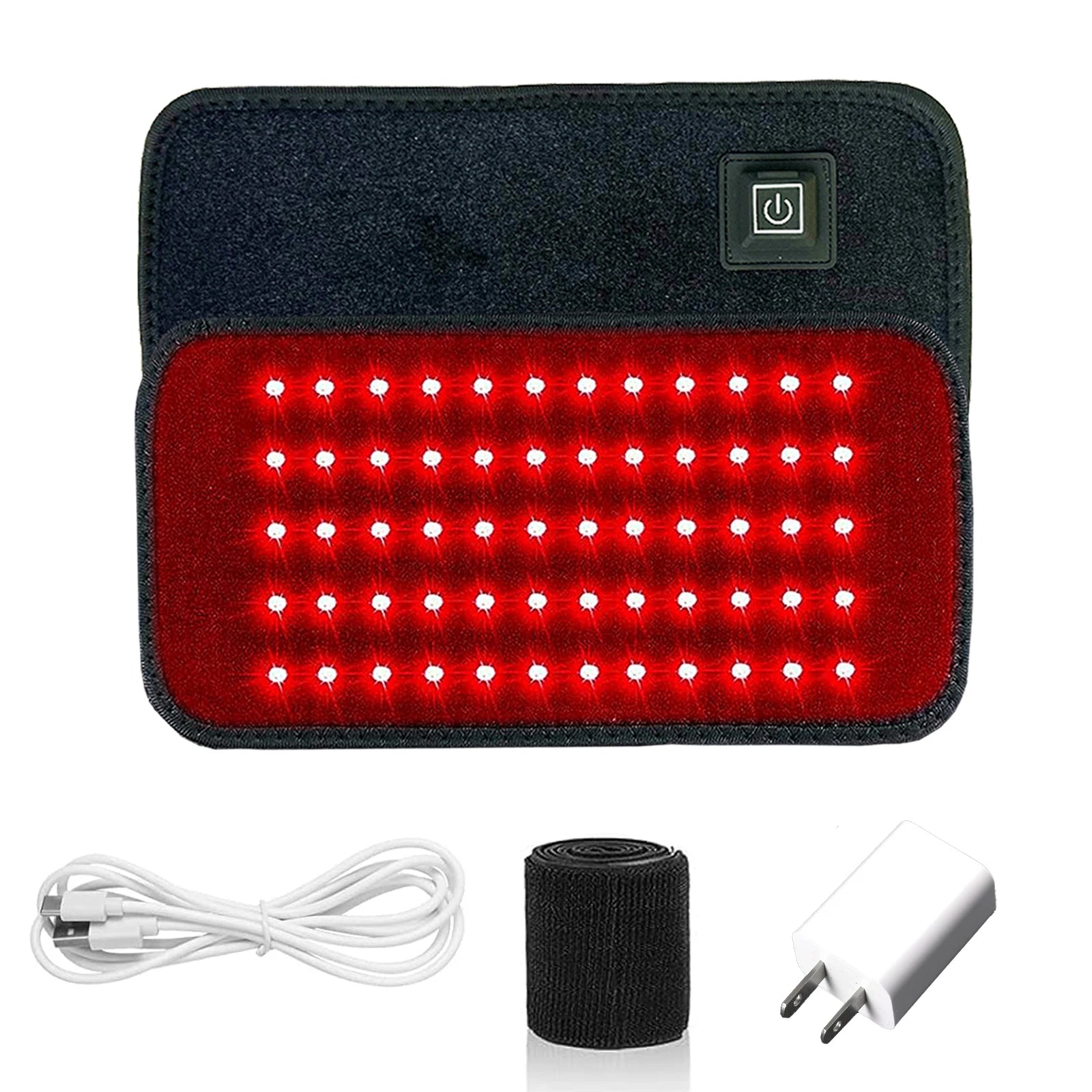 60 LEDs Red & Infrared Light Therapy Belt – 850nm & 660nm Fat Burning Slimming Machine, Back & Full-Body Heat Pad for Waist & Body Contouring