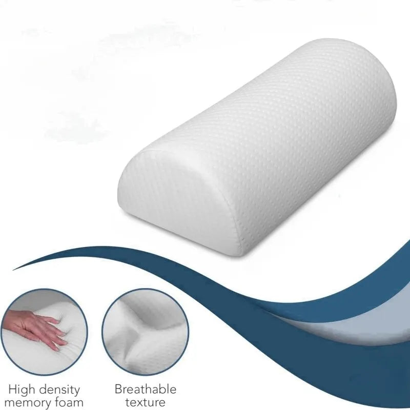 Comfort Bolster Pillow – Memory Foam Support for Legs, Back, Head, and Lumbar Relief