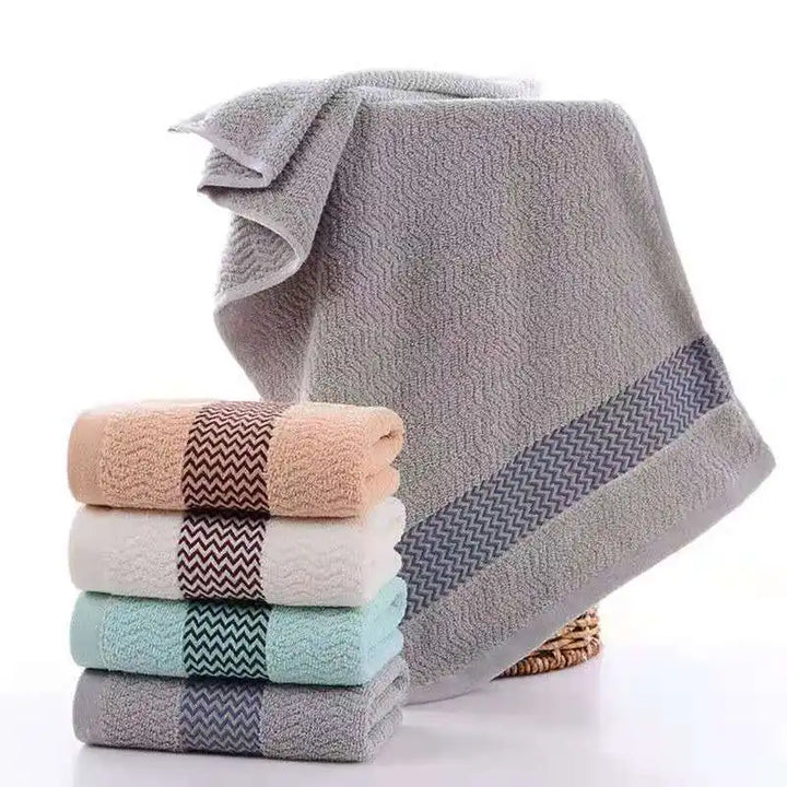 2-Pack Thickened Absorbent Towels – Pure Cotton, Soft, Quick-Dry Face Towels