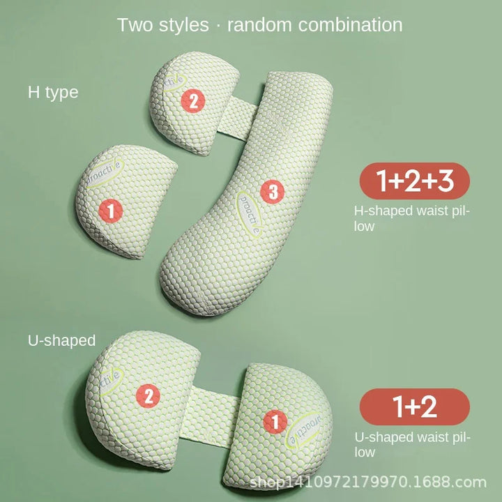 U-Shaped Soft Pregnancy Pillow – Full Lumbar and Side Sleep Support for Expecting Mothers