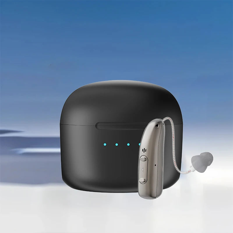 Self-Fitting OTC Hearing Aids deafness Bluetooth Hearing Aid with Invisible Fit Noise Support  Mild to Moderate Hearing Loss