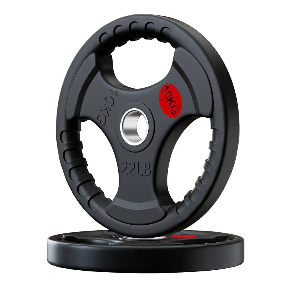 1Pcs 22 Lbs Gym Fitness Rubber-covered Barbell Disc Plates Apply To 2-inch Pole Lift Training Equipment Weight Exercise Fitness