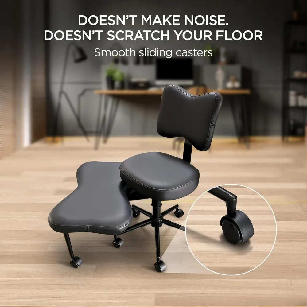 Meditation Chair ADHD Office Chair Cross Legged Desk Chair for Adults to do Fidget and Yoga with Ergonomic Back Support