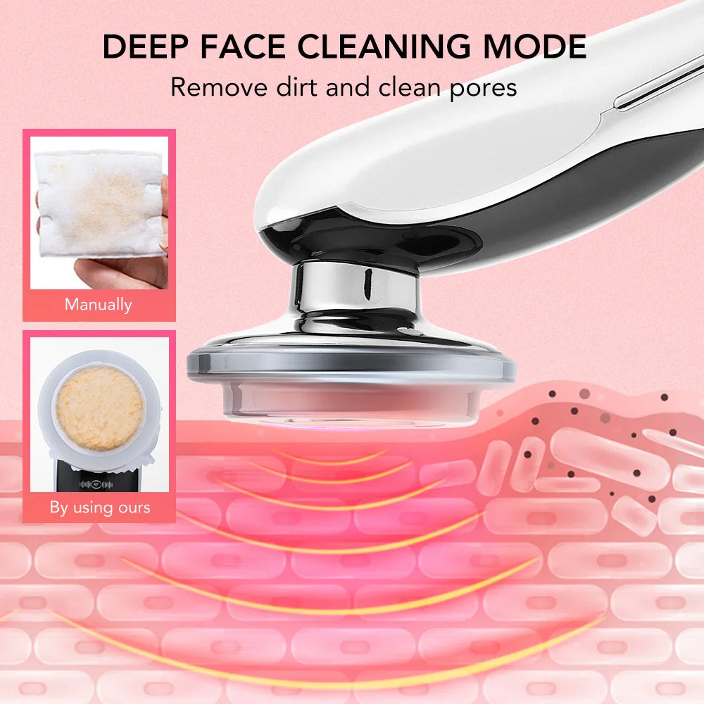 7-in-1 Face Lifting Device – EMS Microcurrent, LED Skin Rejuvenation, and Neck Firming Massager for Radiant, Youthful Skin