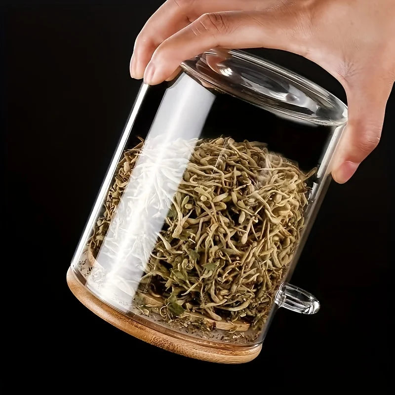 18oz Airtight Glass Jars with Lids & Spoons – Clear Storage for Spices, Candy, Tea & More