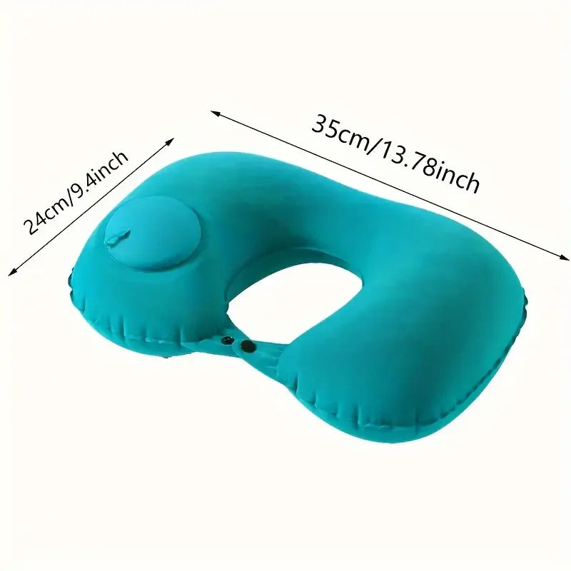 Inflatable Travel Neck Pillow – Lightweight, Portable & Comfortable for Airplane Travel