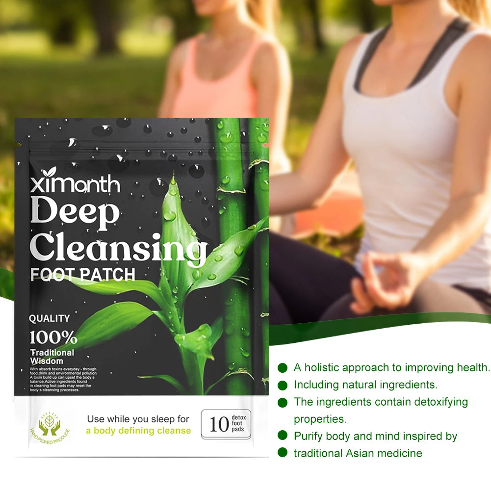 Natural Herbal Detox Foot Patches – 10-100PCS with Wormwood & Artemisia for Body Cleansing & Stress Relief