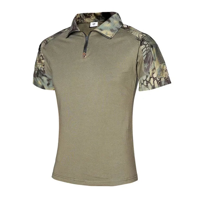 Camouflage Military Tactical Shirt Men's Quick Drying Outdoor Hunting Army Tee