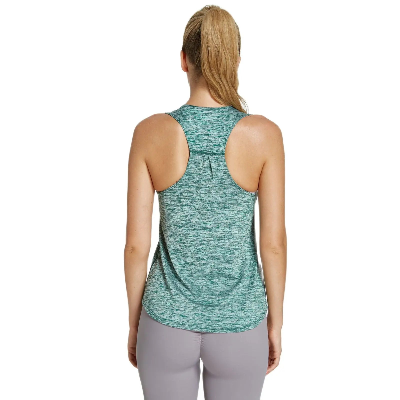 Quick Dry Women Yoga Shirt,Breathable Sleveless Workout Tops,Loose Running Sports Shirt Solid Color Yoga Tops Gym Clothing
