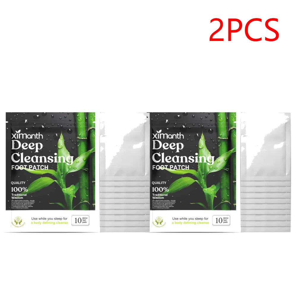 Natural Herbal Detox Foot Patches – 10-100PCS with Wormwood & Artemisia for Body Cleansing & Stress Relief