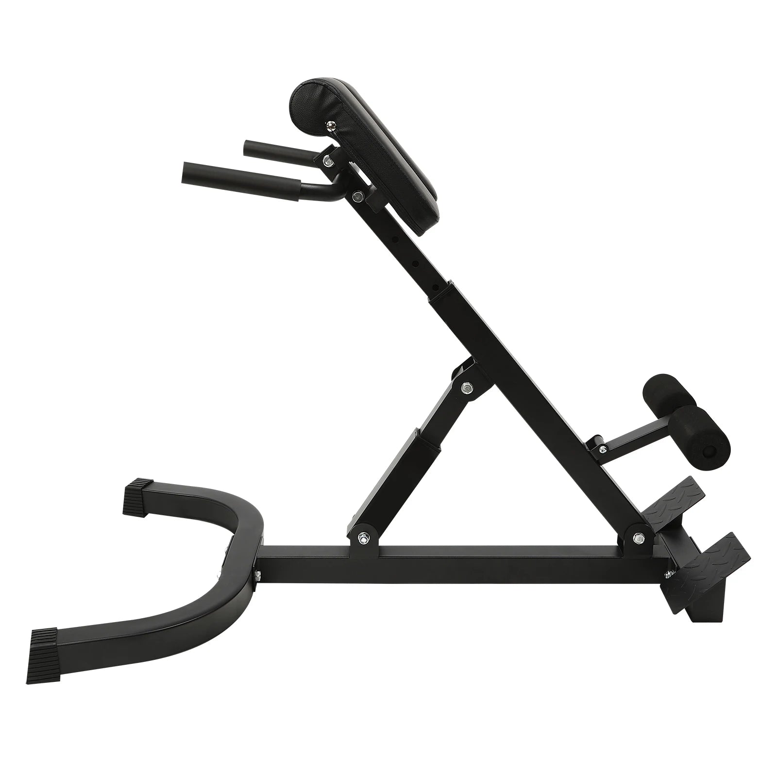 Adjustable Sit up Bench Roman Chair Multi-Function Fitness Stool 8 Pads for Home Gym Full Body Workout 150kg/330lbs