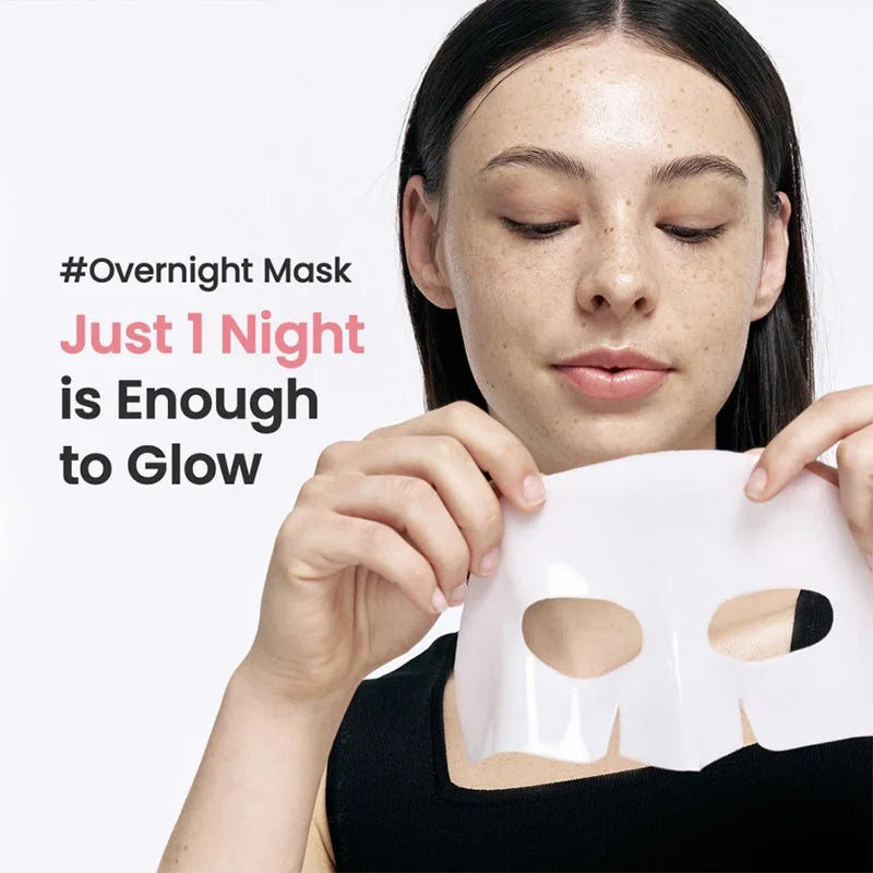 5/10/20PCS Bio Collagen Face Mask – Deep Hydrating, Pore Tightening, Brightening & Moisturizing Overnight Skin Care